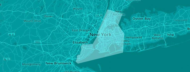 new york city lyft coverage map