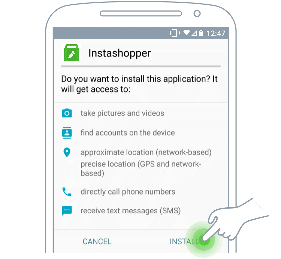 Instacart driver app Android step 5