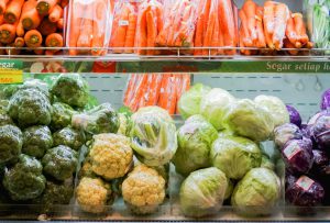 Shipt shopper: the produce section of a grocery store