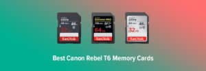 Canon Rebel T6 Memory Cards