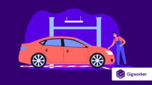 vector graphic showing how to start a car detailing business