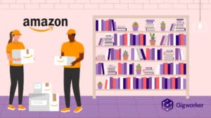 vector graphic showing an illustration of how to sell books on amazon